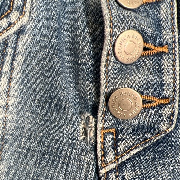 VERONICA BEARD Rinley Cropped Straight Leg High Rise Jeans in Durango Sz 26 - Picture 9 of 10